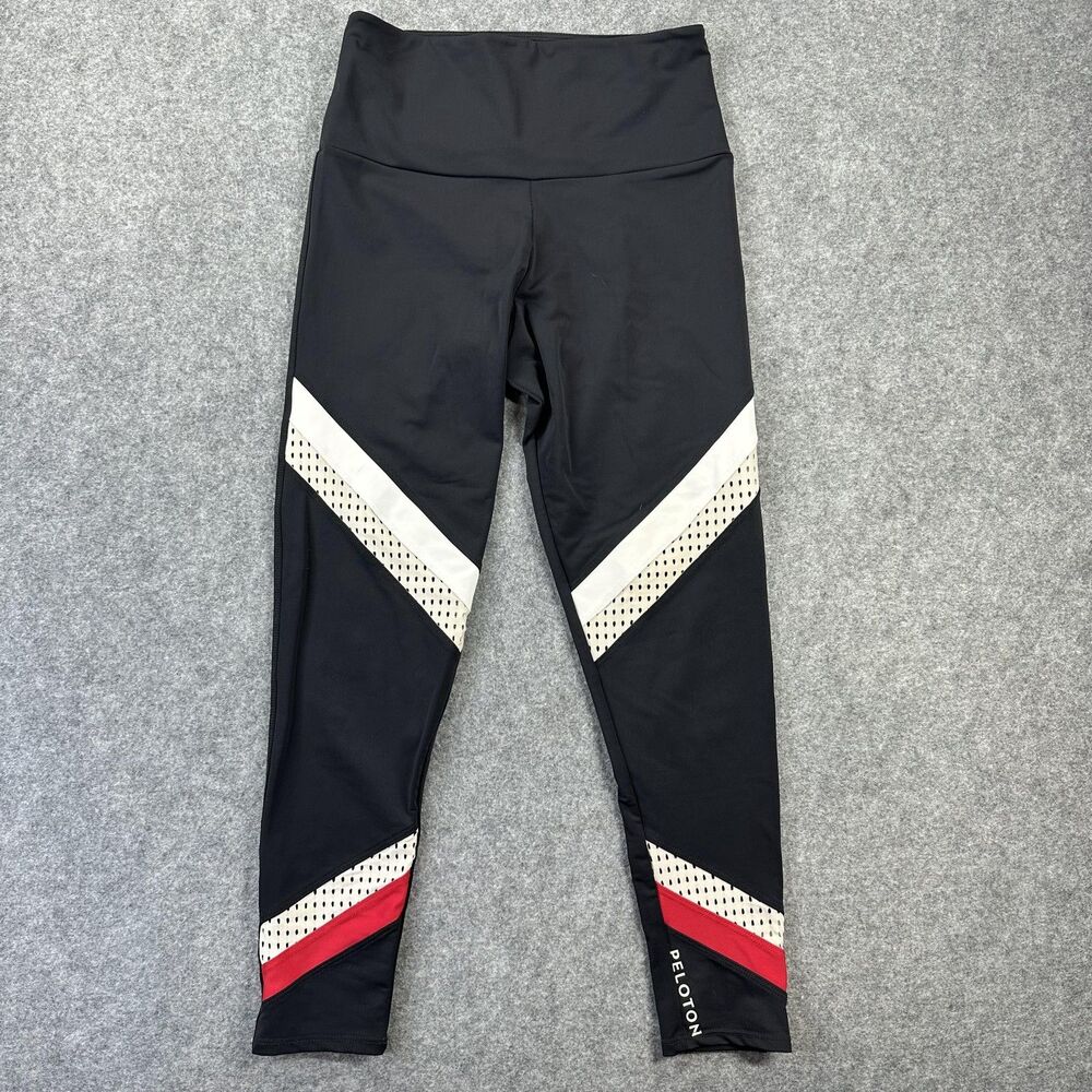 Peloton Leggings Womens Medium Blue Colorblock Ankle Athletic Yoga Running Gym